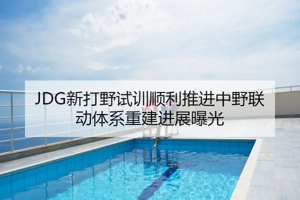 JDG新打野试训顺利推进中野联动体系重建进展曝光